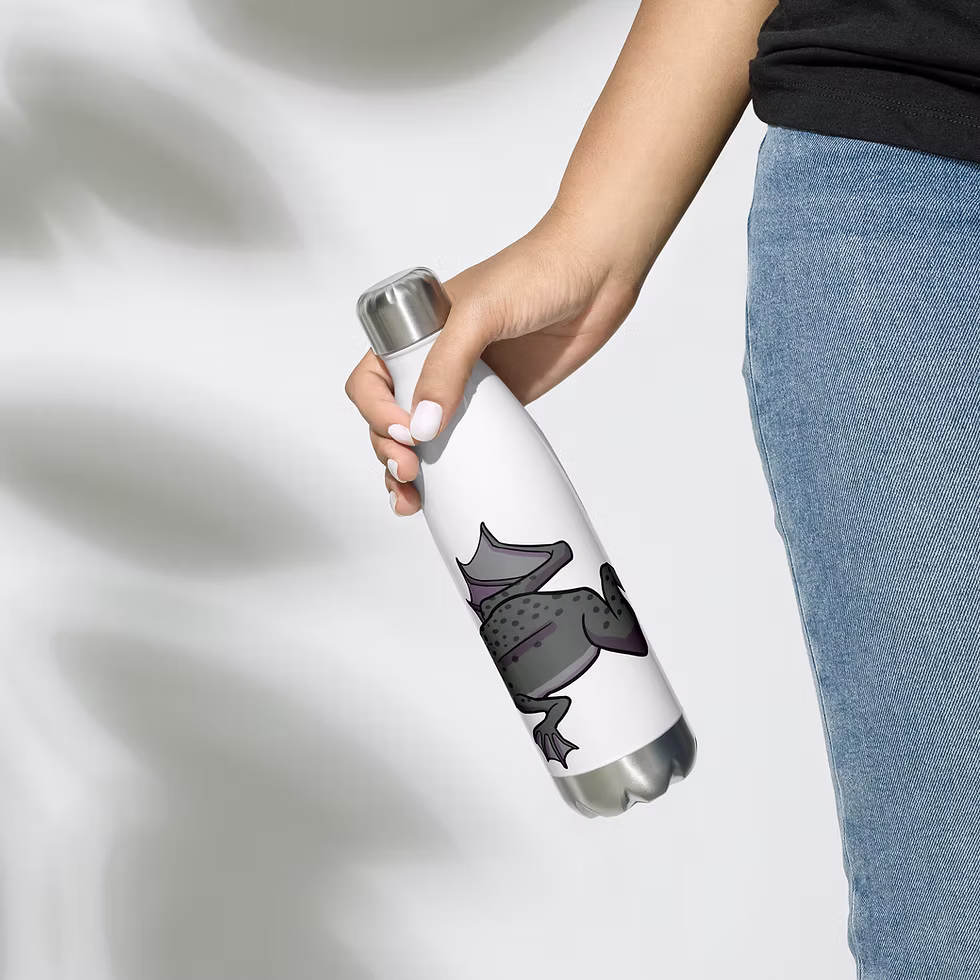 Frog Я Dum - Stainless Steel Water Bottle